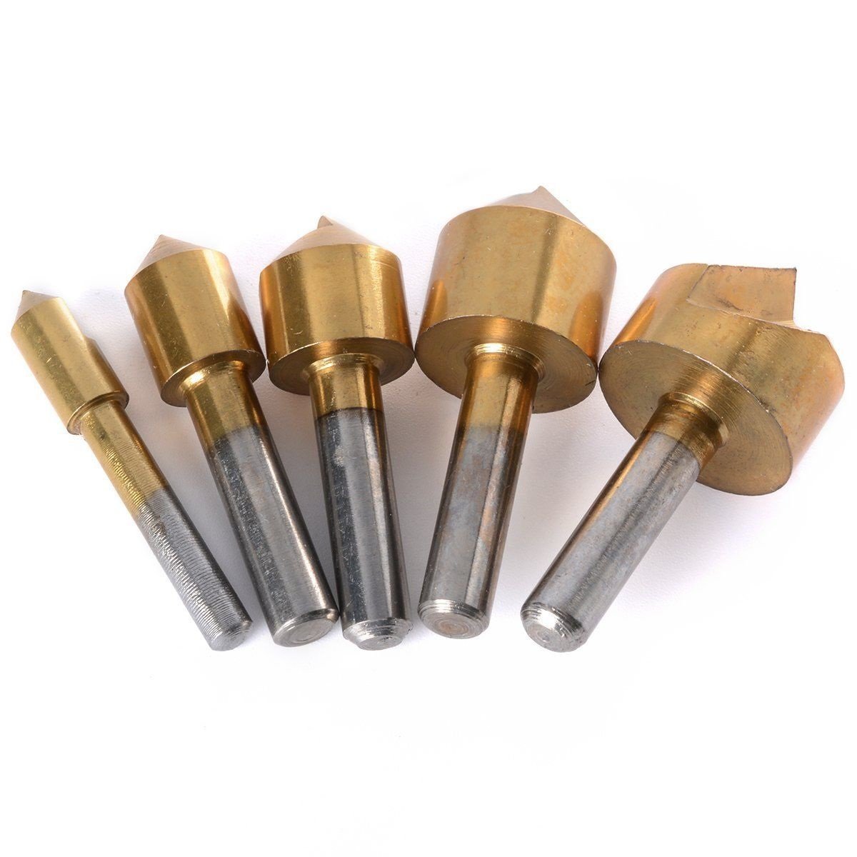 ビット 金メッキ  MIBRO 589201 Titanium Coated Wood and Metal Countersink Set, 5